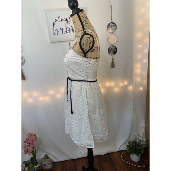 (E-147) Zara trafaluc collections‎ short sleeves womens dress size S ivory color - Picture 6 of 9